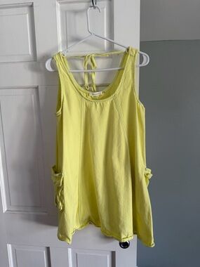 Butter Yellow Denim Cargo Dress